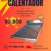 Calentador solar con garantía