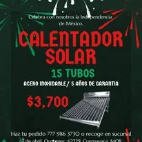 Calentador solar de temporada